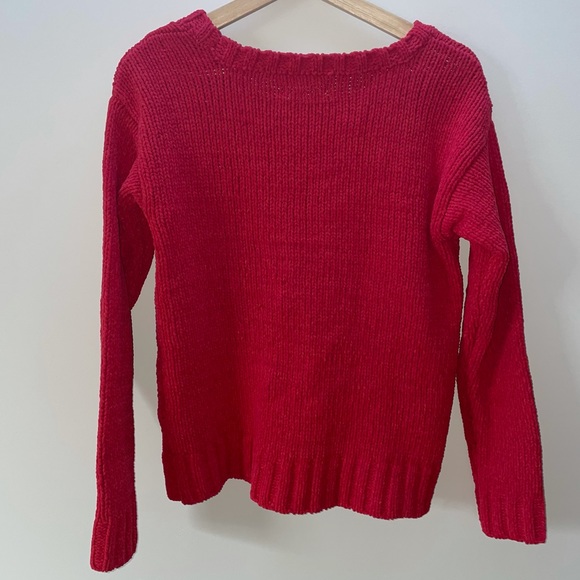 NWT Aero Red Cable Knit Soft Sweater - Picture 7 of 9